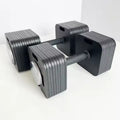 Wholesale 24kg All Metal Adjustable Dumbbell Set Quick Weight Adjustment Dumbbell for Home Gym Fitness Workout Bulk