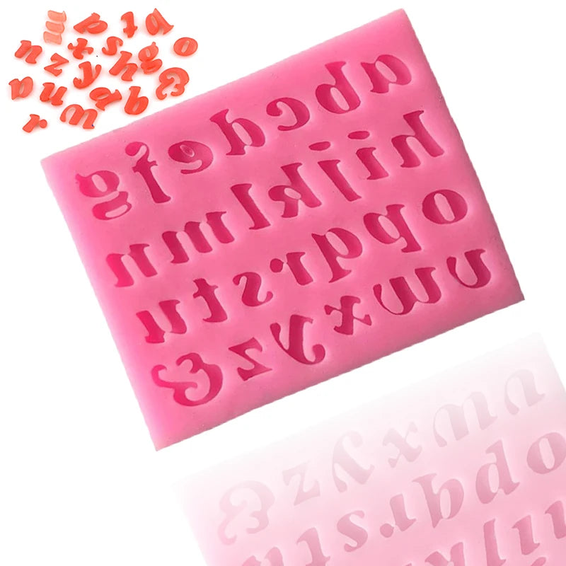 XGY-47 Different Word Shaped Reusable Molds for Soap Baking Biscuits Mould Silicone Chocolate Mold