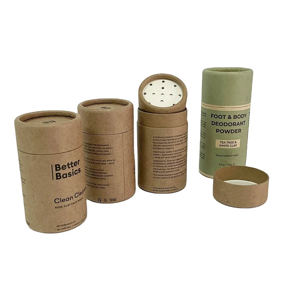 Custom Food Grade Snack Potato Chips Cylinder Paper Packaging Tube With Sifter for Loose Powder