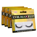1 Pair Self-adhesive No-glue One-touch Easy-to-wear Natural-looking Sharpened False Eyelashes for a Full Natural Glam Look