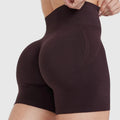 Fashion High Waist Seamless Women Shorts Scrunch Butt Custom logo Gym Workout Shorts for Women