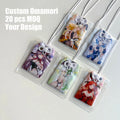 Custom Designed Japanese Amulet Omamori Charms Anime Goods Attached String Protection Cover Textile Fabric Crafts Custom Print