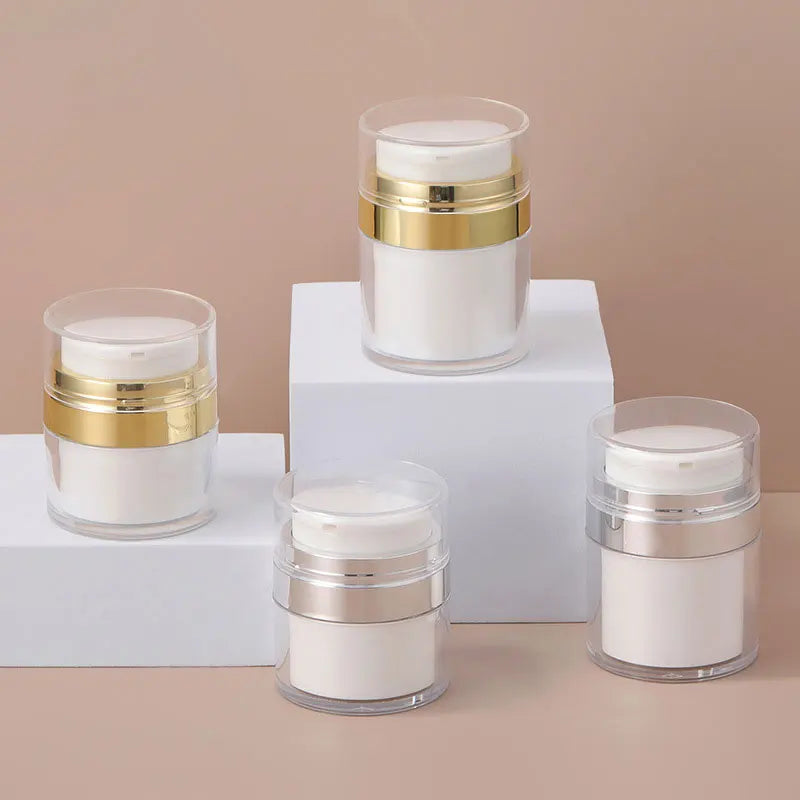 15g 20g 30g 50g 80g 100g Gold Silvery Empty Eye Face Cream Lotion Container Acrylic Jars Airless Pump Cream Jars Cosmetic MegaBDM