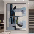 100% Hand Painted Canvas Wall Art Handmade Home Decor Picture Modern Geometry Abstract Oil Painting