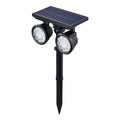 Outdoor Waterproof 26 LED Double Head Motion Sensor Solar Pathway Light for Lawn Gardencourtyardvilla Decoration