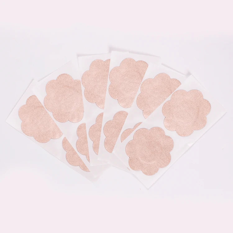 Invisible Flower Shape Silicone Bra Stickers Strong Sticky Disposable Seamless Nipple Cover Breast Cover