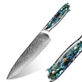 XITUO VG10 Damascus Steel Chef Knife Abalone Shell Handle Japanese Kitchen Knives Sharp Cleaver Utitlty Knife Best Gift