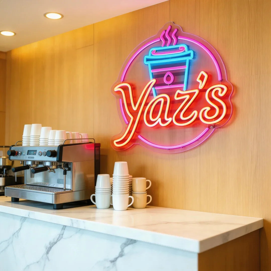 Personalized Manufacturer Professional Custom Led Neon Sign Acrylic Neon Sign Wall Neon Sign Custom Logo  for Store Coffee