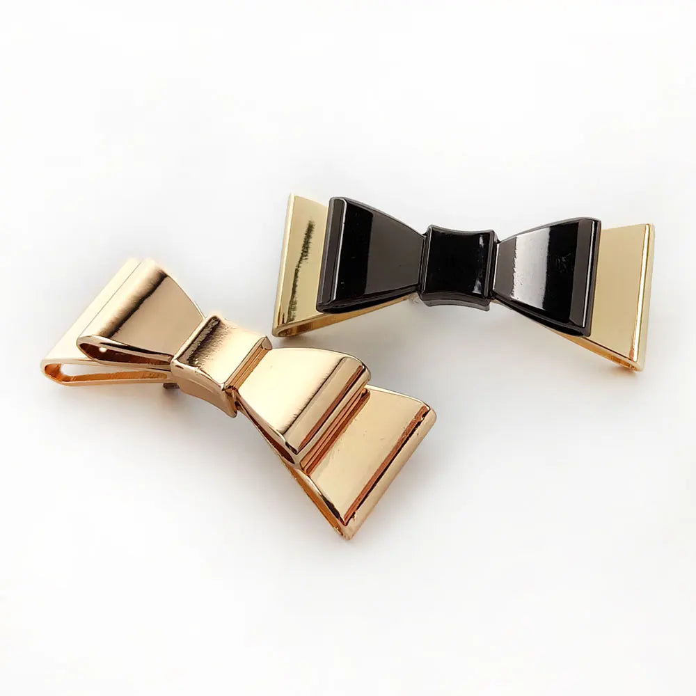 Deepeel RM040 DIY Leather Craft Bag Hardware Accessories Bowknot Shoes Buckle Bags Decorative Tag Buckles