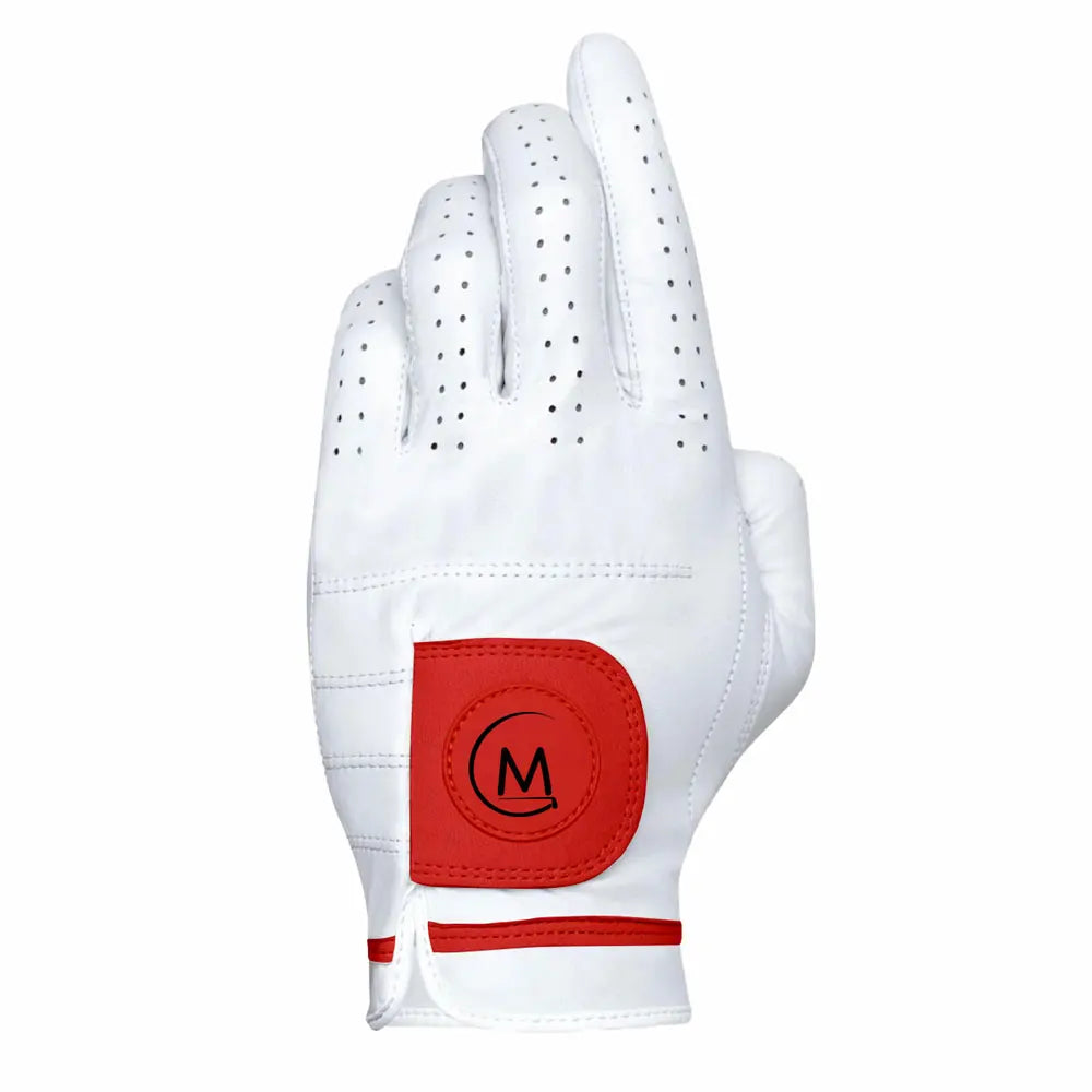 Golf Gloves with Custom Logo Packaging Cabretta Leather Palm Soft Men White OEM Color Sheepskin Golf Glove