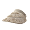 Summer Large Brim Women's Straw Visor Hat Sun UV Protection Custom Sun Visor Hats