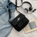 Hot Selling  Wholesale Korean Shoulder Crossbody Large Capacity Designer Student Messenger Tooling Bag Canvas Bags