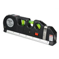Easy-to-Use Battery-Powered Laser Level Kit with Cross Line Multi-Purpose Metric Imperial Tape for Laser Distance Measurements