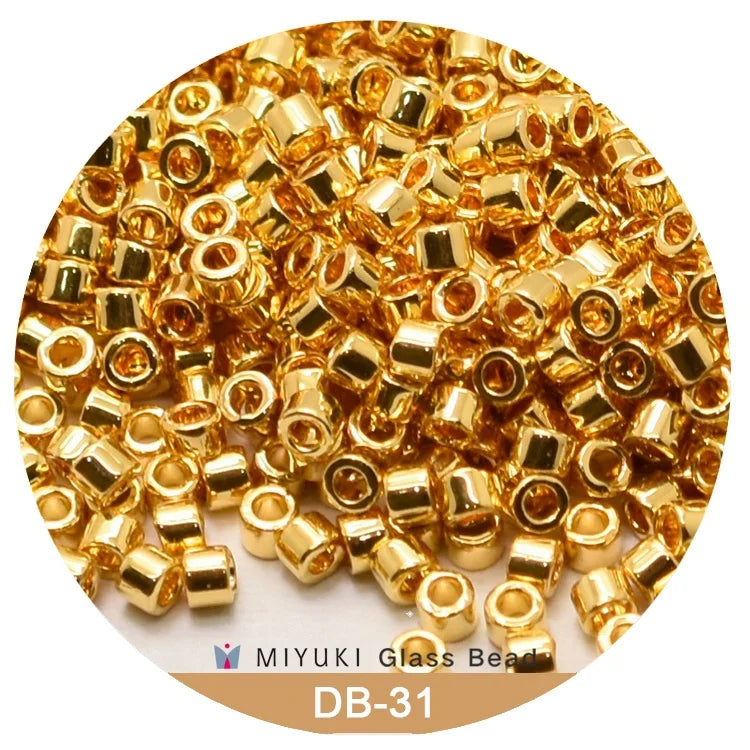 Miyuki Delica Beads 1.6 mm [21 Color Metallic 1 ]10g Pack Beads for Jewelry Making Cartier Bracelet Glass Beads Tennis Bracelet