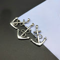 S925 Silver Anchor Pendant Jesus Cross Anchor Pendant for Women Men Necklace Religious Jewelry