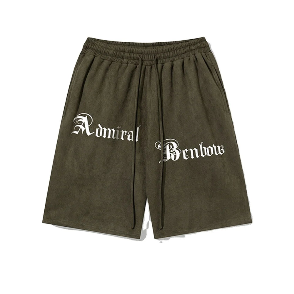 Hip Hop Foam 3D Puff Printing Logo Short Pant Mens Street Wide Leg Casual Sports Shorts