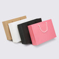 Biodegradable Recyclable Kraft Paper Logo Bags with Embossing Customizable for Apparel Packaging Party & Candy Use Multicolour