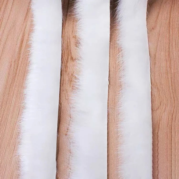 Strips Ribbon Natural for Fly Tying Material Saltwater Fishing Soft Rabbit Fur Decoration Eco-friendly Carton Customized Color