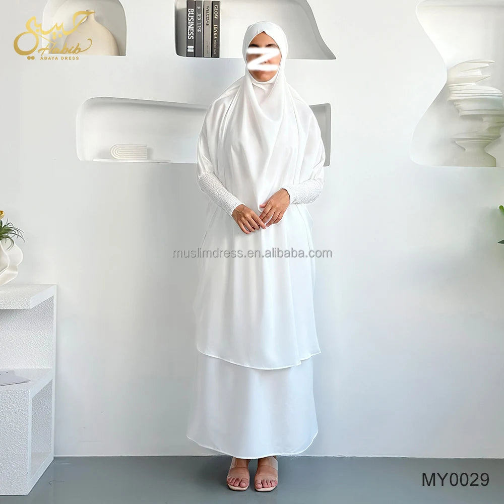 Custom Jilbab & Abaya Muslim Prayer Dress for Women Low MOQ Plus Size Ethnic Style Wholesale Ready Stock ODM Supply