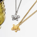 Factory Supply Lily Pendant Dainty Necklaces Openwork Flower Necklace Jewelry for Women Stainless Steel