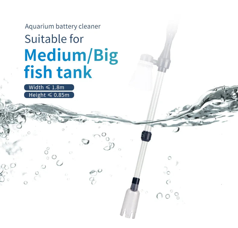 Aquarium Cleaning Kits Electric Automatic Fish Tank Siphon Water Changer With Suction Pump Sand Washing Device