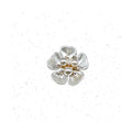 Fashion Jewelry Costume ABS Plastic Pearl With Zinc Alloy Flower Gold Color Plated Plating Charm Jewelry