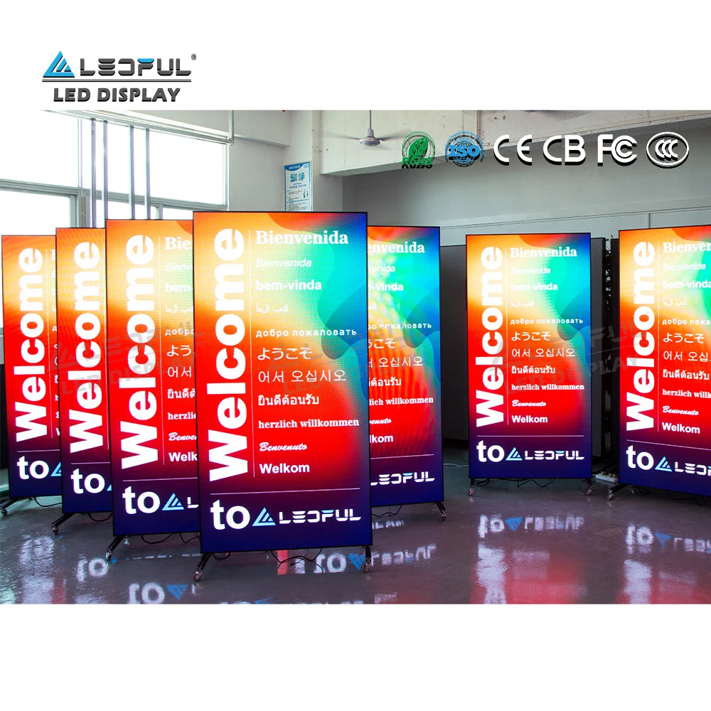 2024 Suspension LED Frame Real Estate Poster Displays Advertising