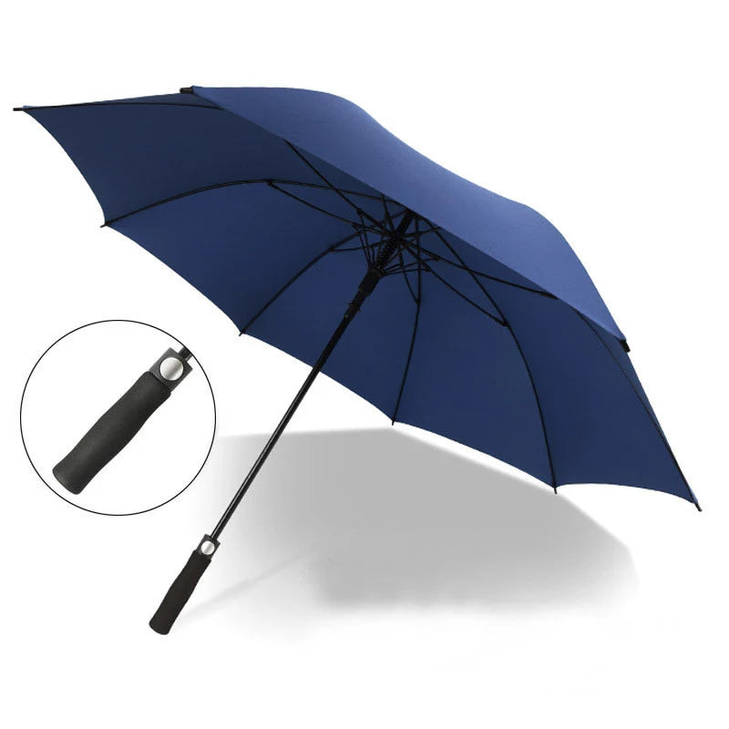 Custom Printed Logo Double People Straight Golf Umbrella for Adults Promotional Item