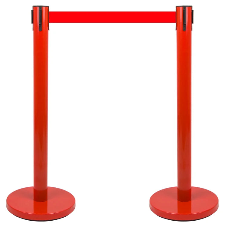 Retractable Steel and Metal Queue Stand with Rope Barrier for Crowd Control in Concerts & Hotels