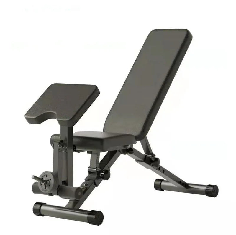Home Gym Fitness Workout Roman Chair Strength Training Adjustable Bench with Leg Extention