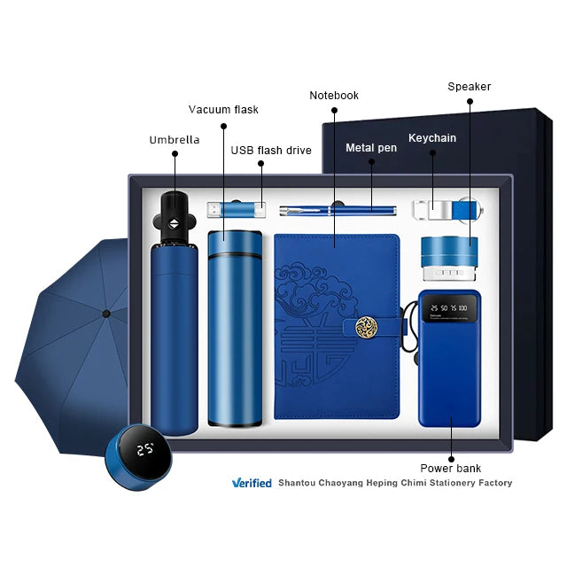 Promotional Luxury A5 Notebook Executive Gadget Custom Corporate Giveaway Gift Set for Business Purpose