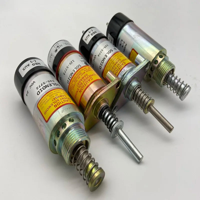 24V Flameout Fuel Stop Solenoid Engine 3114 3116 Fuel Stop Solenoid Shutdown Valve 125-5772