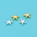 S925 Sterling Silver Starfish Star Spacer Loose Beads for Jewelry Making