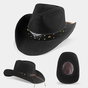 Factory Direct Felt Shapeable Brim Western Cowboy Hat Sombrero De Vaquero De Lana Por Unidad