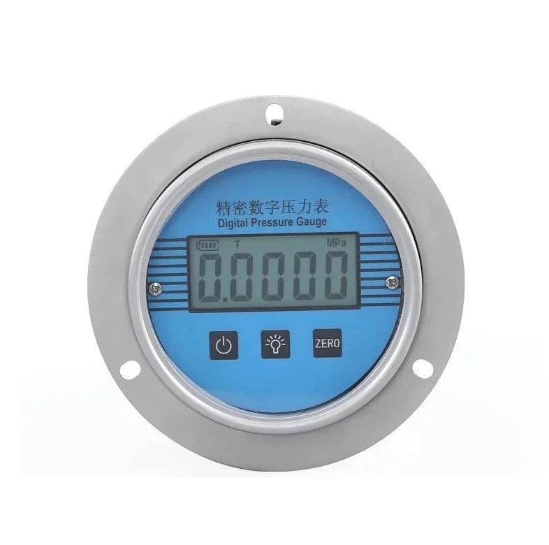 New YB100ZT Precision Digital Display Pressure Gauge Panel Installation Digital Pressure Gauge 304 Stainless Steel Pressure Gauge