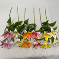 3d Single 3 Small Lilies Decoration Mariage Artificial Flowers Decorative