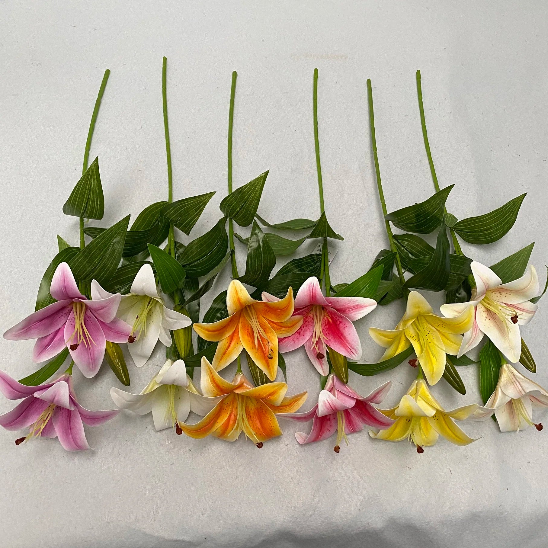 3d Single 3 Small Lilies Decoration Mariage Artificial Flowers Decorative