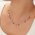 Trendy Classic Beach Jewelry Fashion Stainless Steel 18K Gold Plated Colorful Conch Shell Link Chain Pendant Necklace for Women