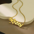 NEWNORTH Custom Name Necklace Stainless Steel Jewelry Waterproof Custom Letter Name Scissors Comb Pendant Necklace for Women
