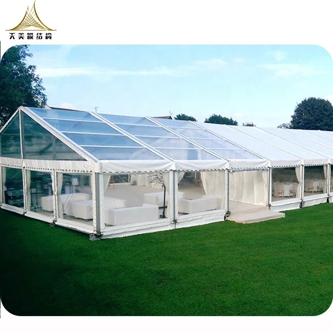 Large clear Roof Marquee Party Transparent Stretch Tent 20x20 Party Event Wedding Tent for Sale