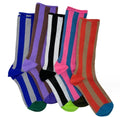 Youki Spring and Autumn Line Contrast Stripe Color Blocked Pure Cotton Men's and Women's Sports Mid Length Socks