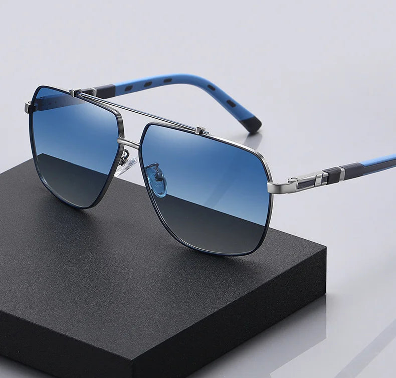 High Quality CROESUS Brand Metal Frame Pilot Shape TAC Polarized UV400 Lenses Fashion Unisex Sunglasses Model 6321 China