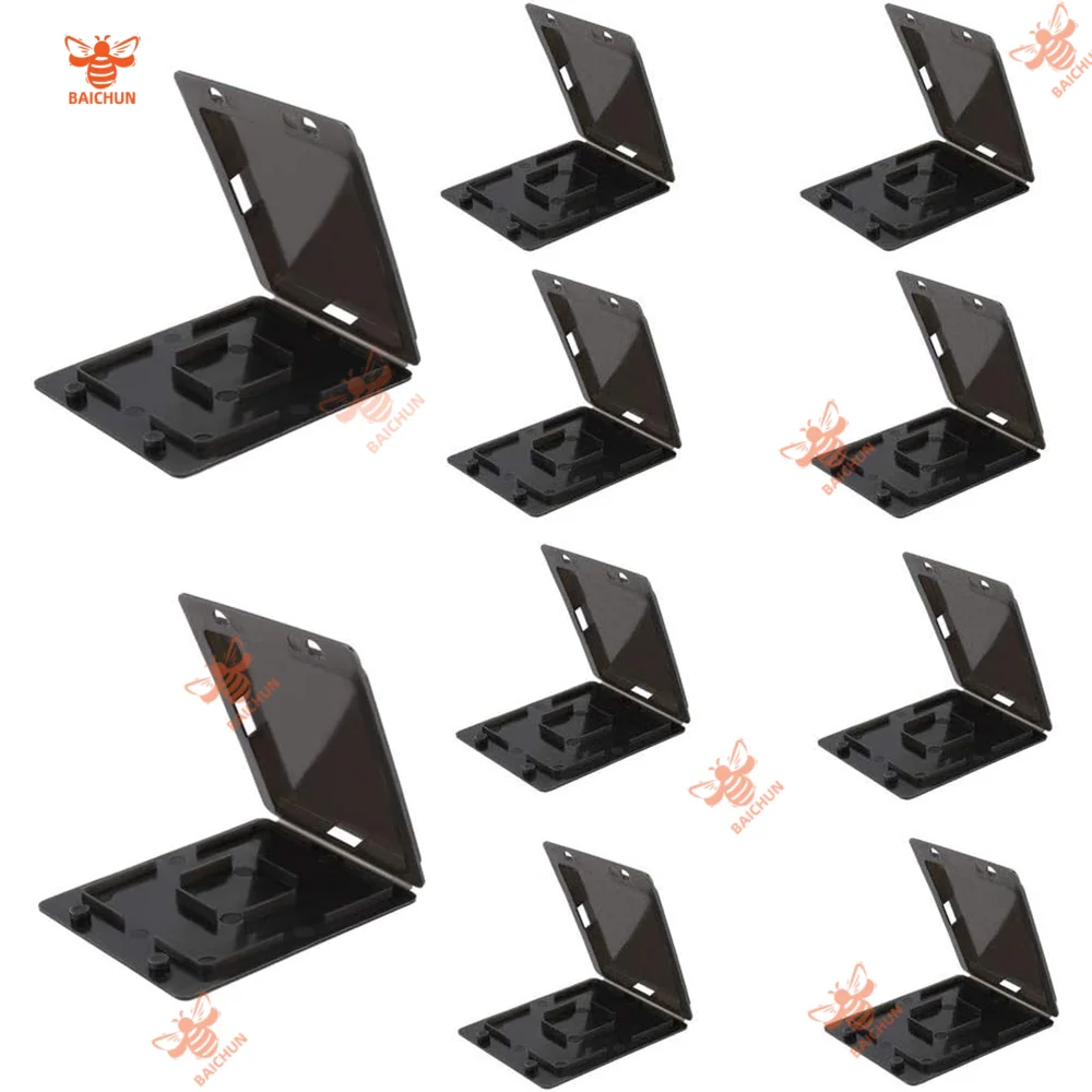 10pcs Black Small Hive Beetle Trap New Beekeeping Tool for Bee Farm Beehive Beetle Trap Supply