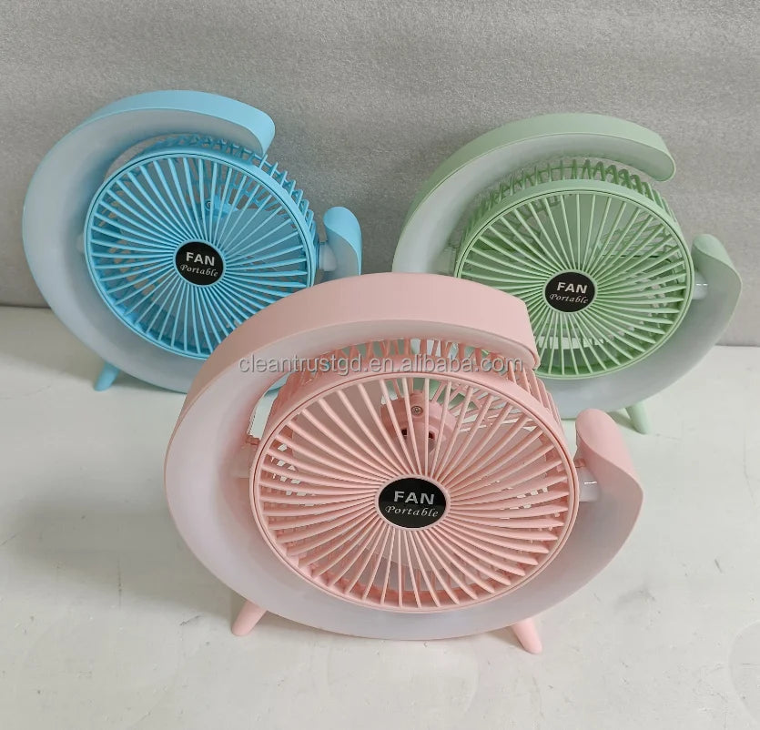 Home Color Change Desktop Fan Usb Charging Table Fan Home Dormitory air Circulation Fan