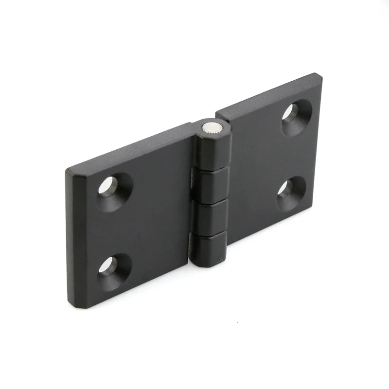 Industrial-Style Heavy Duty Zinc Alloy Electrical Cabinet Panel Board Outdoor Application External Butt Hinge Counterbore Black