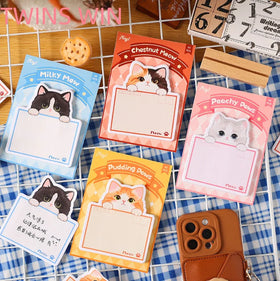 New Kawaii Korean Cartoon Animal Sticky Note Pad Candy Student Self-adhesive Memo Pad Label Stationery 1669