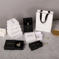 PUPPYSEW Jewelry Box 9*9cm Jewelry Bag Pouch Kraft Paper Drawer Bracelet Necklace Earring Box