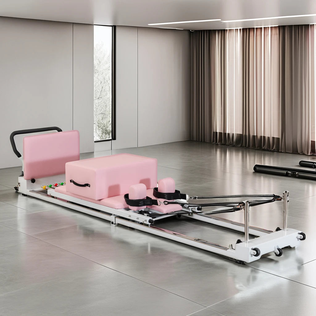 New Folding Sound Off and Smoothly Iron Pilates Reformer Bed for Home to Build Slim Body