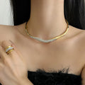2025 New Arrival Fashion Jewelry Sparkling Diamond Gold Irregular Lava Collar Necklace Women Big Chunky Choker Necklaces Gold
