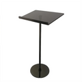 BOSN Display Modern Detachable Black Acrylic Podium with Stainless Steel Pole for Customizable Color & Logo